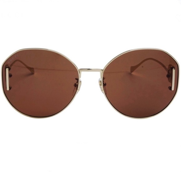 NEW GUCCI AUTHENTIC DESIGNER ROUND SUNGLASSES - Picture 3 of 12